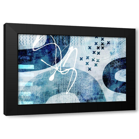 Stumbling Across III Black Modern Wood Framed Art Print with Double Matting by Haase, Andrea