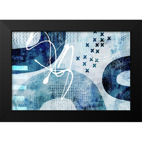 Stumbling Across III Black Modern Wood Framed Art Print by Haase, Andrea