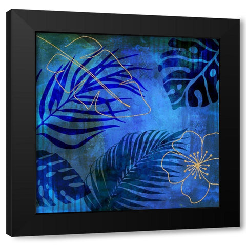 Tropical Summer Jungle I Black Modern Wood Framed Art Print with Double Matting by Haase, Andrea