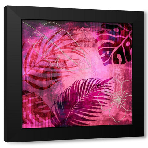 Tropical Summer Jungle II Black Modern Wood Framed Art Print by Haase, Andrea