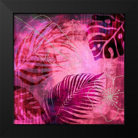 Tropical Summer Jungle II Black Modern Wood Framed Art Print by Haase, Andrea