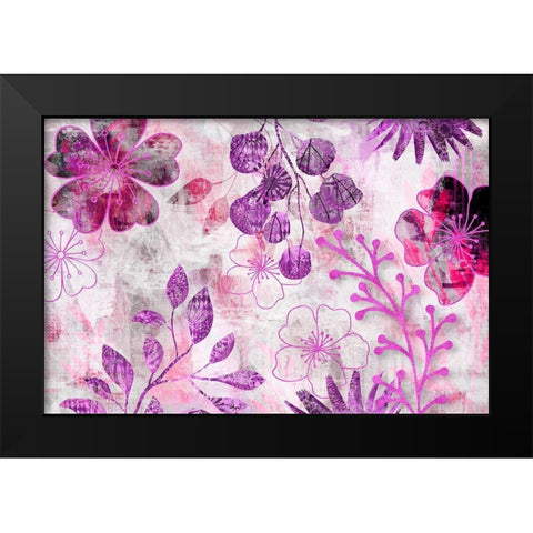 Fantasy Garden II Black Modern Wood Framed Art Print by Haase, Andrea