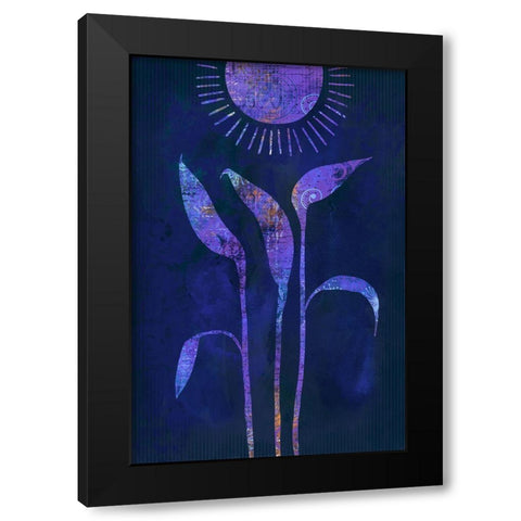 Fantasy Sunrise Black Modern Wood Framed Art Print by Haase, Andrea