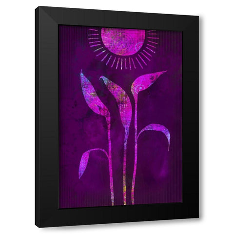 Fantasy Sunrise Black Modern Wood Framed Art Print with Double Matting by Haase, Andrea