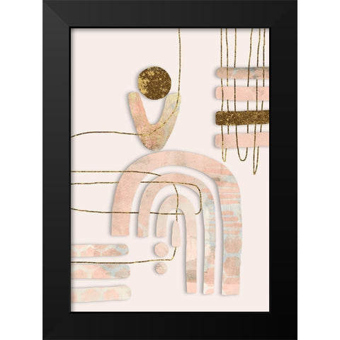 Fancy Cutouts Black Modern Wood Framed Art Print by Haase, Andrea
