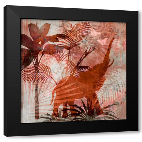 Elephant of Africa I Black Modern Wood Framed Art Print by Haase, Andrea