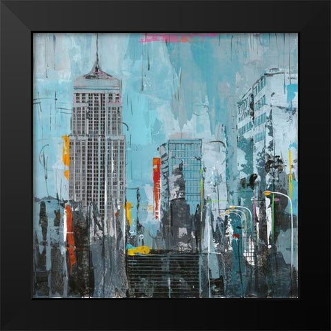 City Living I Black Modern Wood Framed Art Print by Joy, Julie