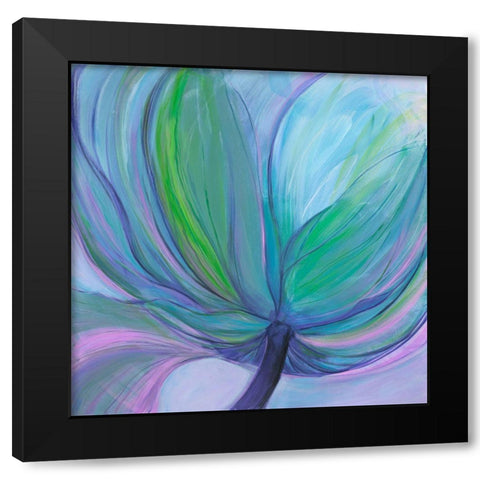 Luminous Flower I Black Modern Wood Framed Art Print with Double Matting by Joy, Julie