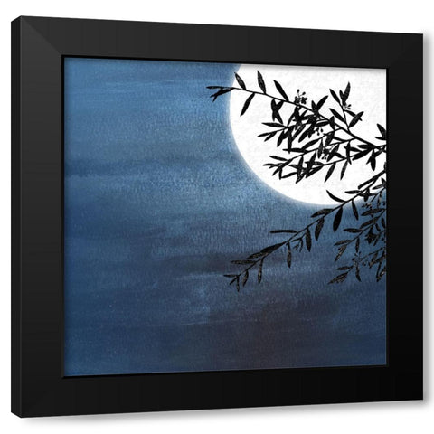 Bythe Moon II Black Modern Wood Framed Art Print by Smith, Karen