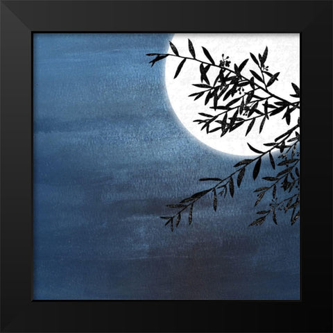 Bythe Moon II Black Modern Wood Framed Art Print by Smith, Karen