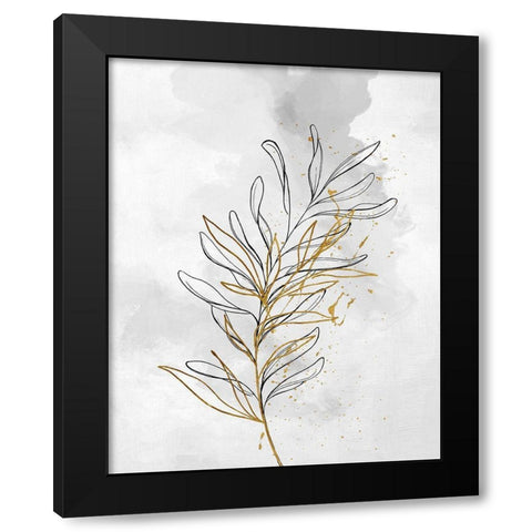 Flower Cloud II Black Modern Wood Framed Art Print with Double Matting by Smith, Karen