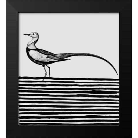 Line Up I Black Modern Wood Framed Art Print by Smith, Karen