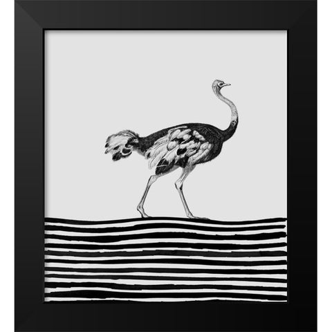 Line Up II Black Modern Wood Framed Art Print by Smith, Karen