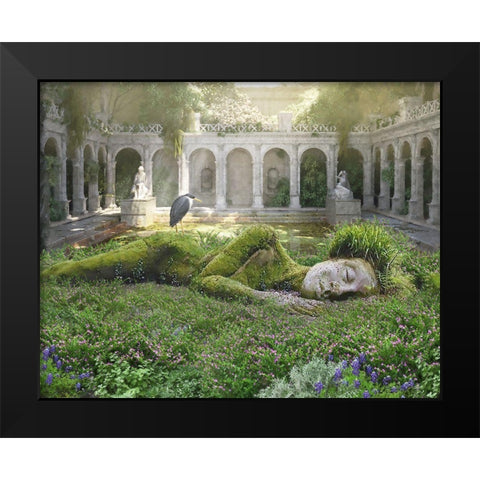 Monument Garden II Black Modern Wood Framed Art Print by Hunziker, Steve