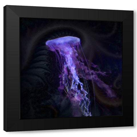 Gelatinous II Black Modern Wood Framed Art Print by Hunziker, Steve