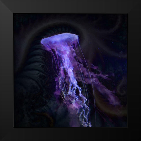 Gelatinous II Black Modern Wood Framed Art Print by Hunziker, Steve