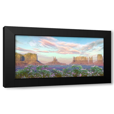 Desert Moon Black Modern Wood Framed Art Print by Hunziker, Steve