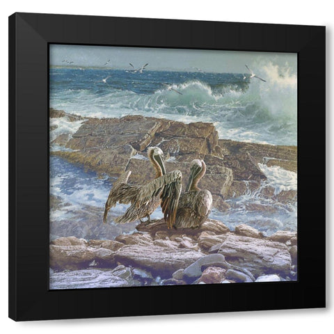Deep Sea I Black Modern Wood Framed Art Print with Double Matting by Hunziker, Steve