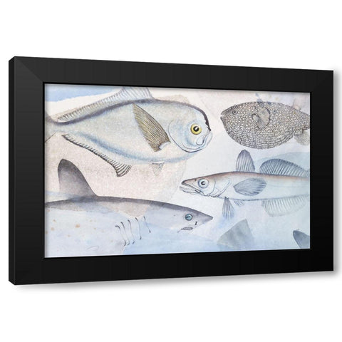 Deep Sea III Black Modern Wood Framed Art Print by Hunziker, Steve