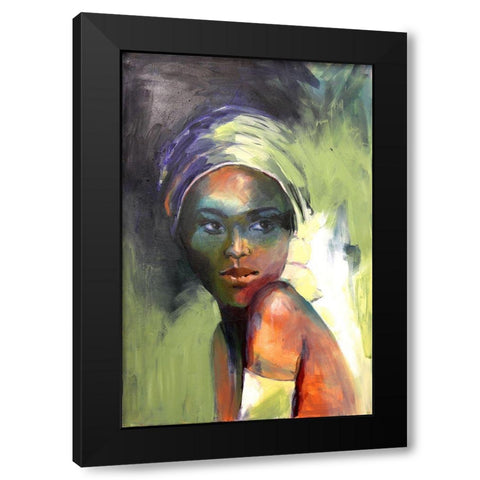 Innocent Black Modern Wood Framed Art Print by Eaton, Winnie