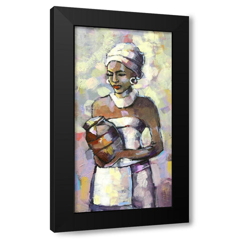 Nombeti I Black Modern Wood Framed Art Print with Double Matting by Eaton, Winnie