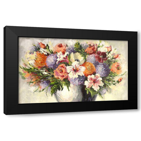 Spring Black Modern Wood Framed Art Print with Double Matting by Eaton, Winnie