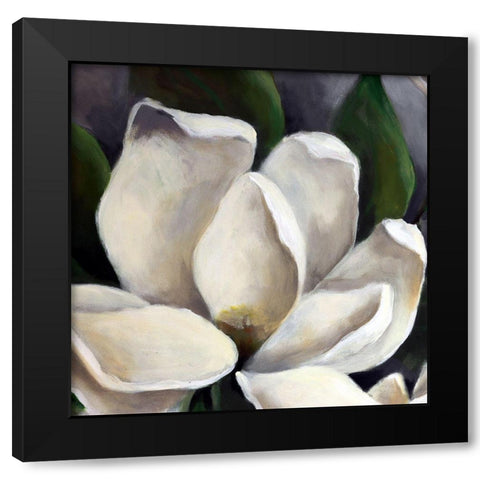 Magnolia II Black Modern Wood Framed Art Print by Eaton, Winnie