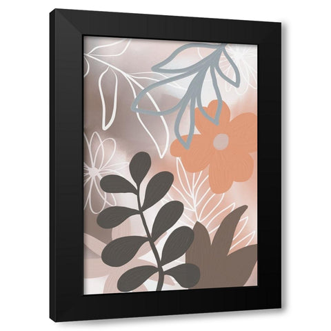 Botanical Garden II Black Modern Wood Framed Art Print by Haase, Andrea