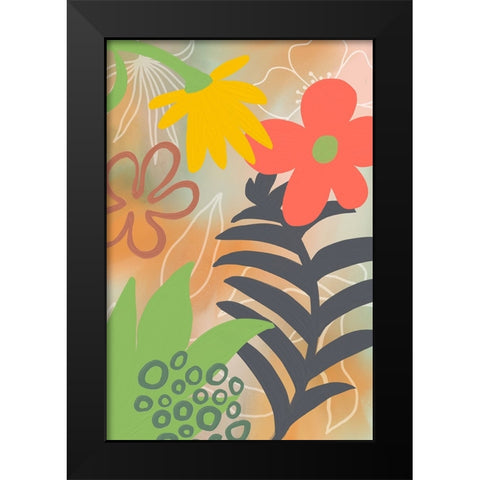 In my Patio Black Modern Wood Framed Art Print by Haase, Andrea
