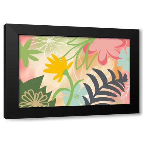 Flower Show I Black Modern Wood Framed Art Print with Double Matting by Haase, Andrea