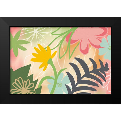 Flower Show I Black Modern Wood Framed Art Print by Haase, Andrea