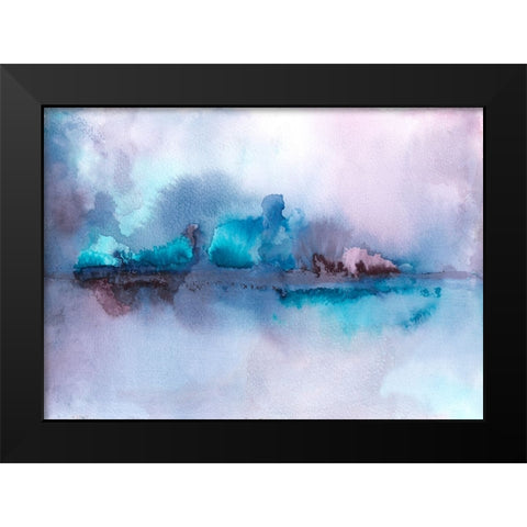 Stormy Lakeside Black Modern Wood Framed Art Print by Haase, Andrea