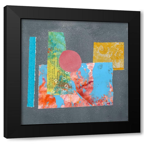 Playful Cut I Black Modern Wood Framed Art Print with Double Matting by Haase, Andrea