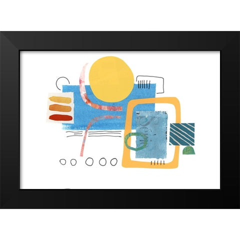 Fancy Cut Black Modern Wood Framed Art Print by Haase, Andrea