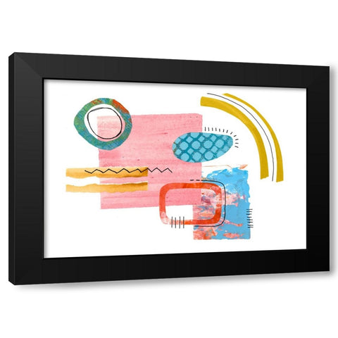 Fancy Cut II Black Modern Wood Framed Art Print with Double Matting by Haase, Andrea