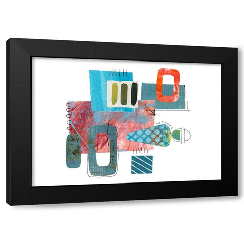 Fancy Cut III Black Modern Wood Framed Art Print by Haase, Andrea