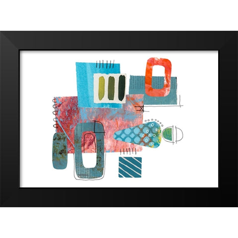 Fancy Cut III Black Modern Wood Framed Art Print by Haase, Andrea