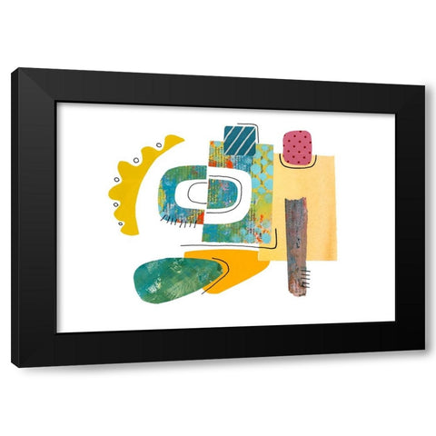 Fancy Cut IV Black Modern Wood Framed Art Print with Double Matting by Haase, Andrea