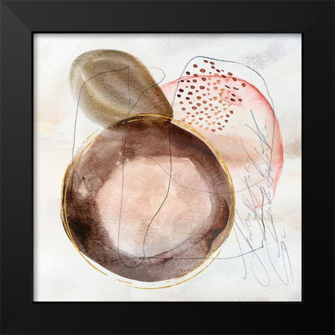 Moody Memories Black Modern Wood Framed Art Print by Haase, Andrea