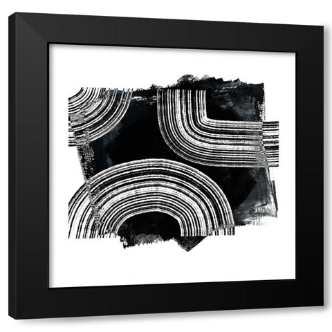 Inside Out I Black Modern Wood Framed Art Print with Double Matting by Haase, Andrea