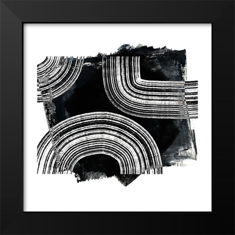 Inside Out I Black Modern Wood Framed Art Print by Haase, Andrea