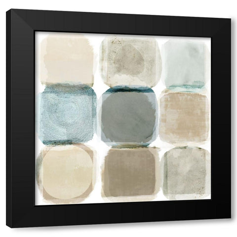 Beach Rocks I Black Modern Wood Framed Art Print by Kouta, Flora