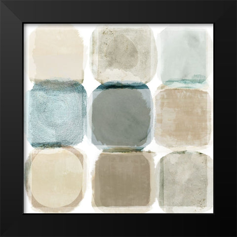 Beach Rocks I Black Modern Wood Framed Art Print by Kouta, Flora