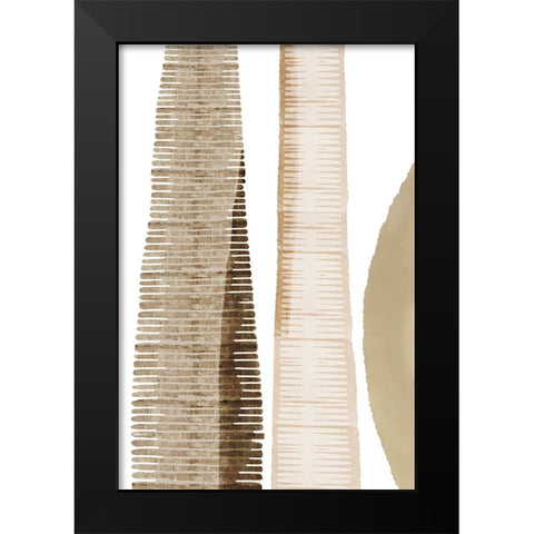 Wood Grain I Black Modern Wood Framed Art Print by Kouta, Flora