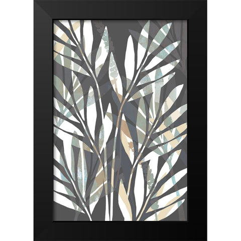 Palmeiras II Black Modern Wood Framed Art Print by Kouta, Flora