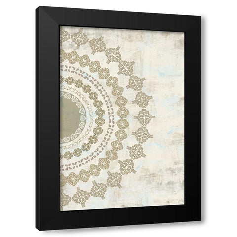 Rustic Mandala II Black Modern Wood Framed Art Print by Kouta, Flora
