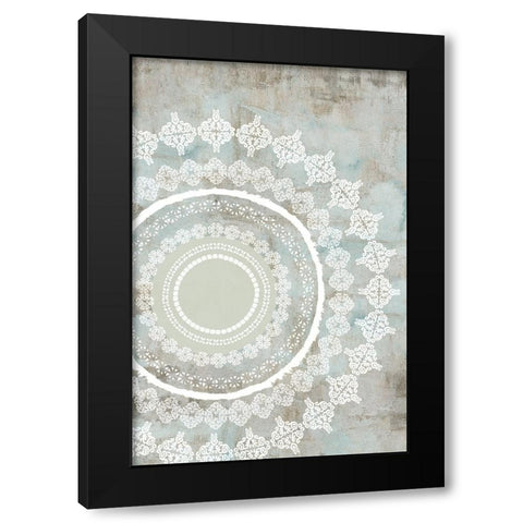 Rustic Mandala III Black Modern Wood Framed Art Print by Kouta, Flora