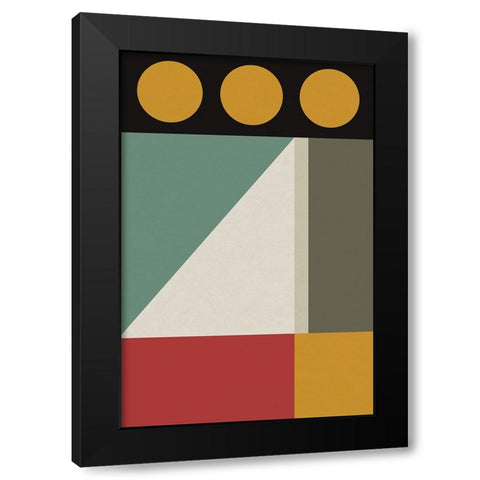 Abstract Geometric V Black Modern Wood Framed Art Print by Williams, Gary