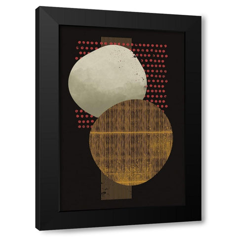 Abstract Geometric IX Black Modern Wood Framed Art Print by Williams, Gary