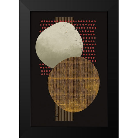 Abstract Geometric IX Black Modern Wood Framed Art Print by Williams, Gary